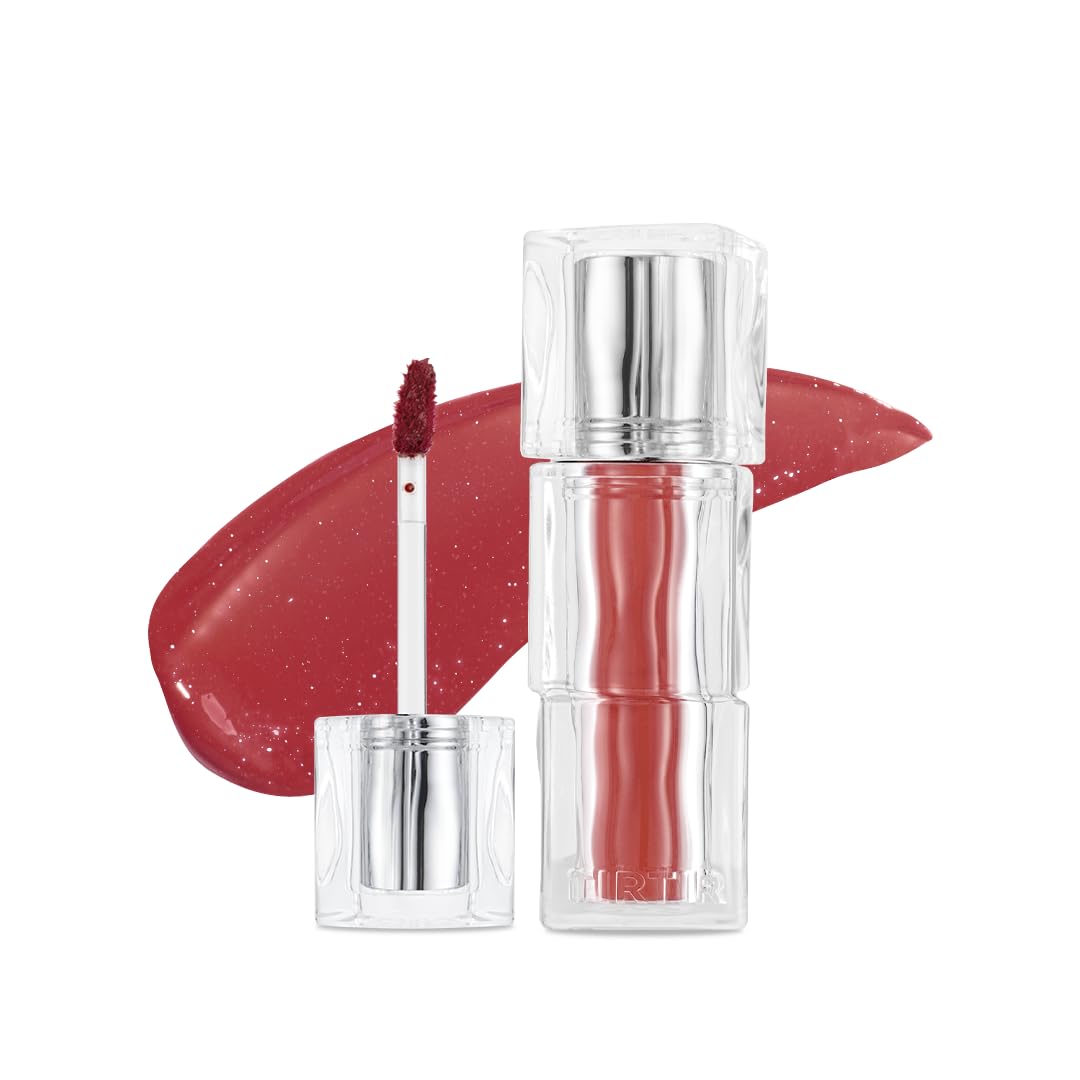 TIRTIR [*Mini Size Waterism Tinted Lip Gloss #25 Nutty Pink, 0.06 Fl Oz – Kiss Ready Lipgloss, 12H Long Lasting Non Sticky Natural Tinted Glow Korean Multiuse Cheek and Lip Tint for Women gift
