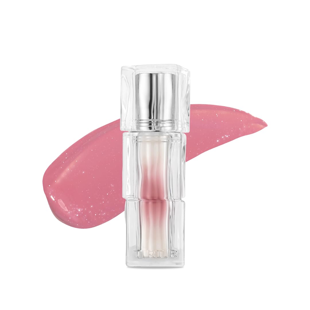 TIRTIR [*Mini Size Waterism Tinted Lip Gloss #25 Nutty Pink, 0.06 Fl Oz – Kiss Ready Lipgloss, 12H Long Lasting Non Sticky Natural Tinted Glow Korean Multiuse Cheek and Lip Tint for Women gift