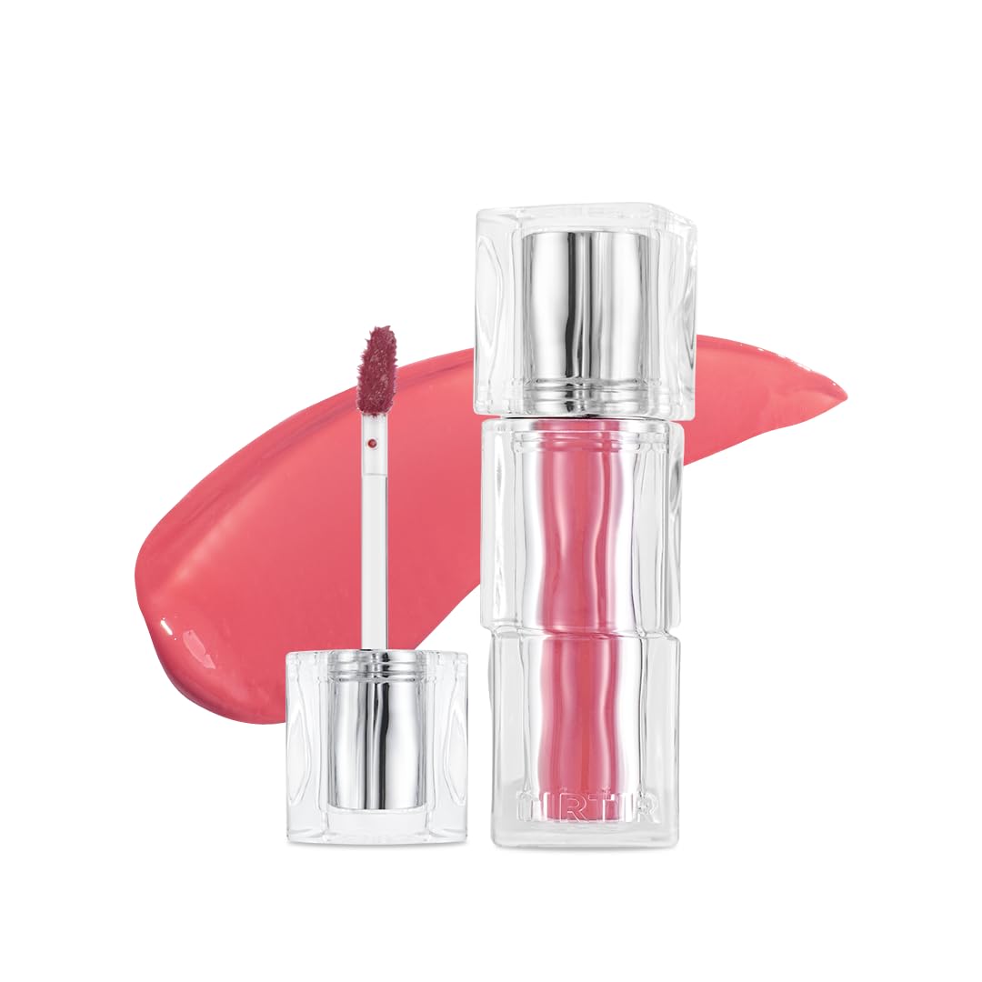 TIRTIR [*Mini Size Waterism Tinted Lip Gloss #25 Nutty Pink, 0.06 Fl Oz – Kiss Ready Lipgloss, 12H Long Lasting Non Sticky Natural Tinted Glow Korean Multiuse Cheek and Lip Tint for Women gift