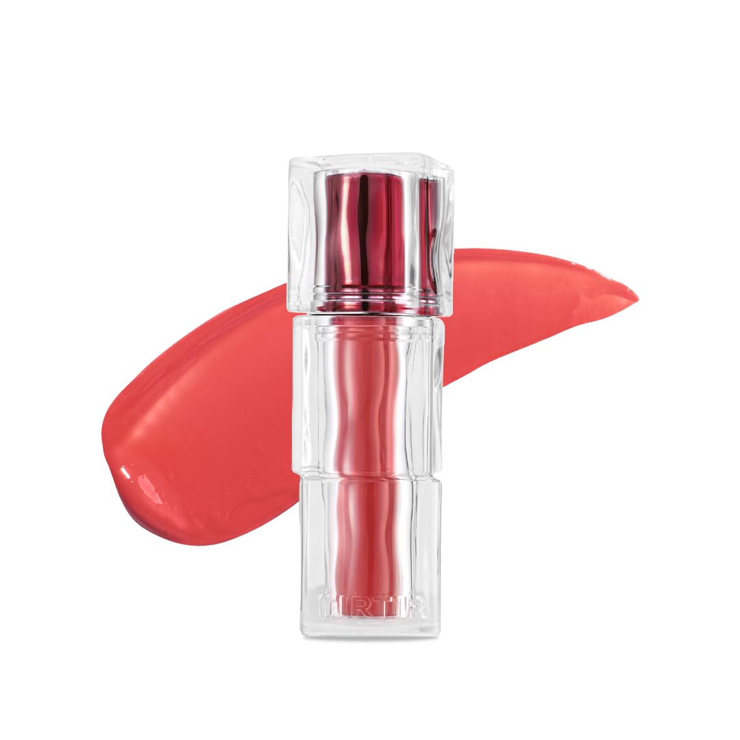 TIRTIR [*Mini Size Waterism Tinted Lip Gloss #25 Nutty Pink, 0.06 Fl Oz – Kiss Ready Lipgloss, 12H Long Lasting Non Sticky Natural Tinted Glow Korean Multiuse Cheek and Lip Tint for Women gift