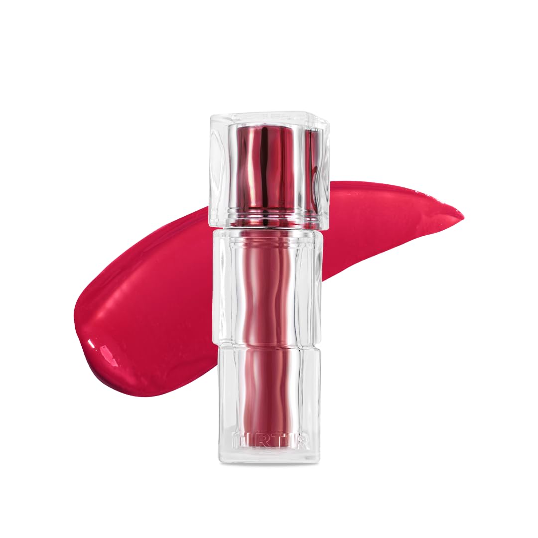 TIRTIR [*Mini Size Waterism Tinted Lip Gloss #25 Nutty Pink, 0.06 Fl Oz – Kiss Ready Lipgloss, 12H Long Lasting Non Sticky Natural Tinted Glow Korean Multiuse Cheek and Lip Tint for Women gift
