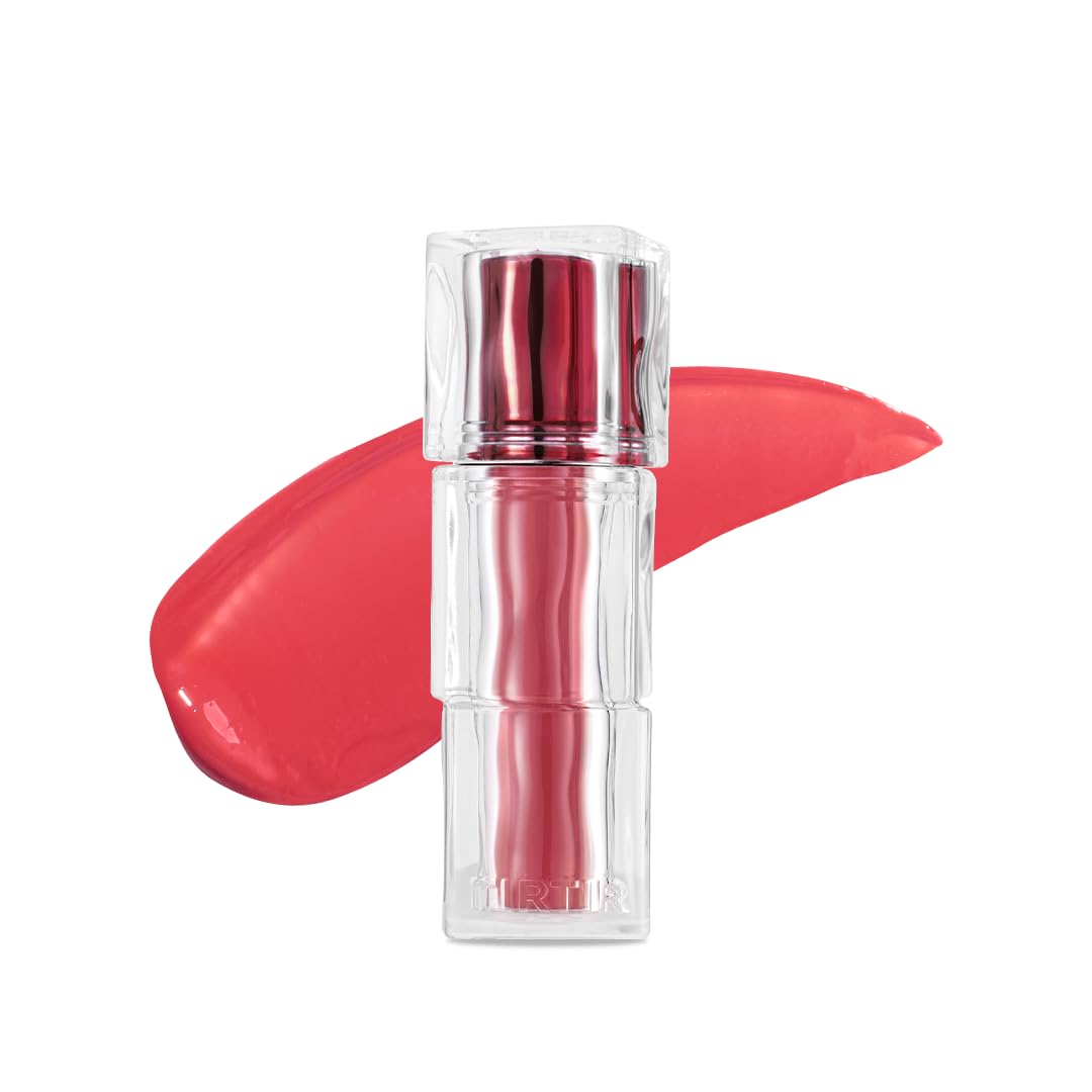 TIRTIR [*Mini Size Waterism Tinted Lip Gloss #25 Nutty Pink, 0.06 Fl Oz – Kiss Ready Lipgloss, 12H Long Lasting Non Sticky Natural Tinted Glow Korean Multiuse Cheek and Lip Tint for Women gift