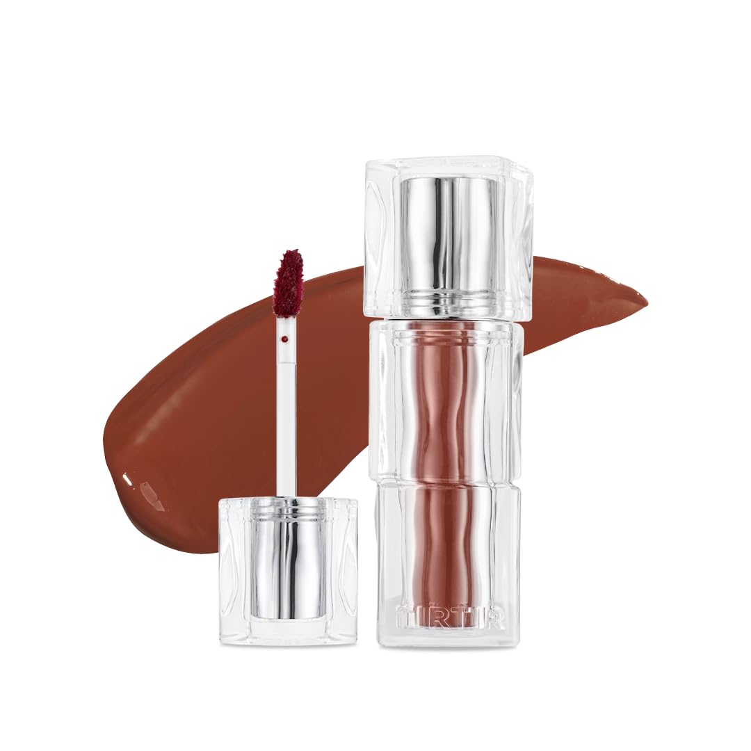 TIRTIR [*Mini Size Waterism Tinted Lip Gloss #25 Nutty Pink, 0.06 Fl Oz – Kiss Ready Lipgloss, 12H Long Lasting Non Sticky Natural Tinted Glow Korean Multiuse Cheek and Lip Tint for Women gift