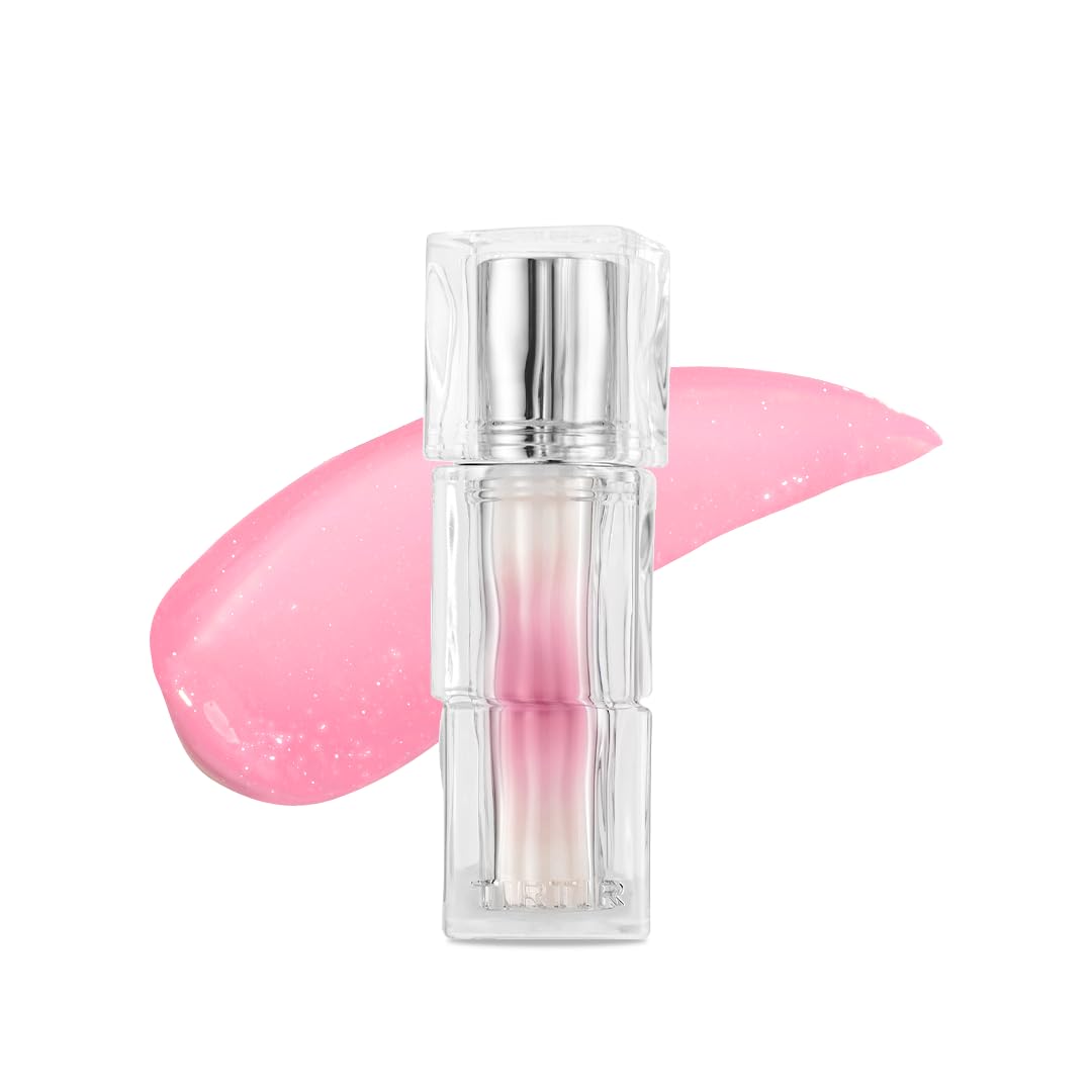TIRTIR [*Mini Size Waterism Tinted Lip Gloss #25 Nutty Pink, 0.06 Fl Oz – Kiss Ready Lipgloss, 12H Long Lasting Non Sticky Natural Tinted Glow Korean Multiuse Cheek and Lip Tint for Women gift