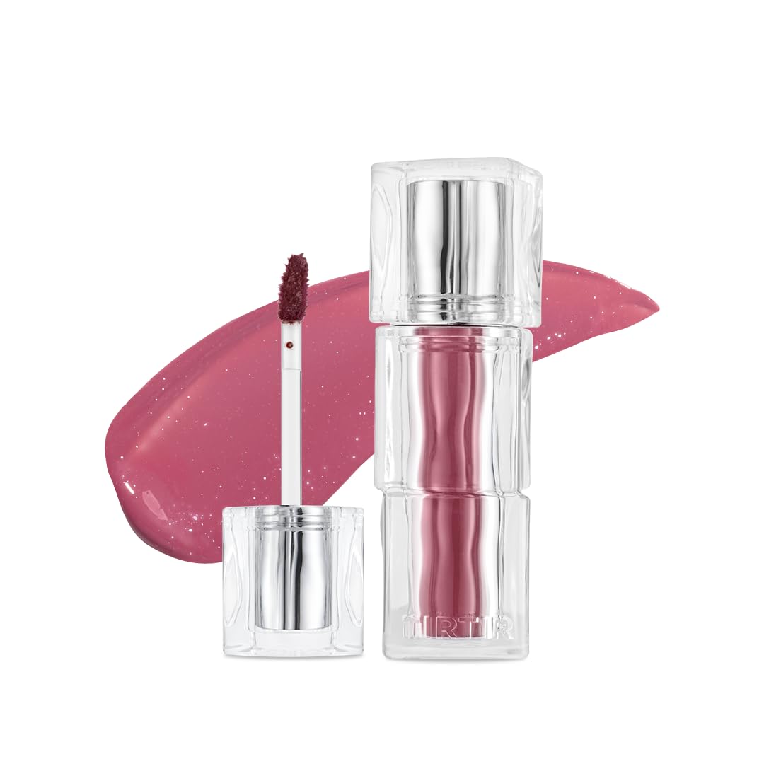 TIRTIR [*Mini Size Waterism Tinted Lip Gloss #25 Nutty Pink, 0.06 Fl Oz – Kiss Ready Lipgloss, 12H Long Lasting Non Sticky Natural Tinted Glow Korean Multiuse Cheek and Lip Tint for Women gift