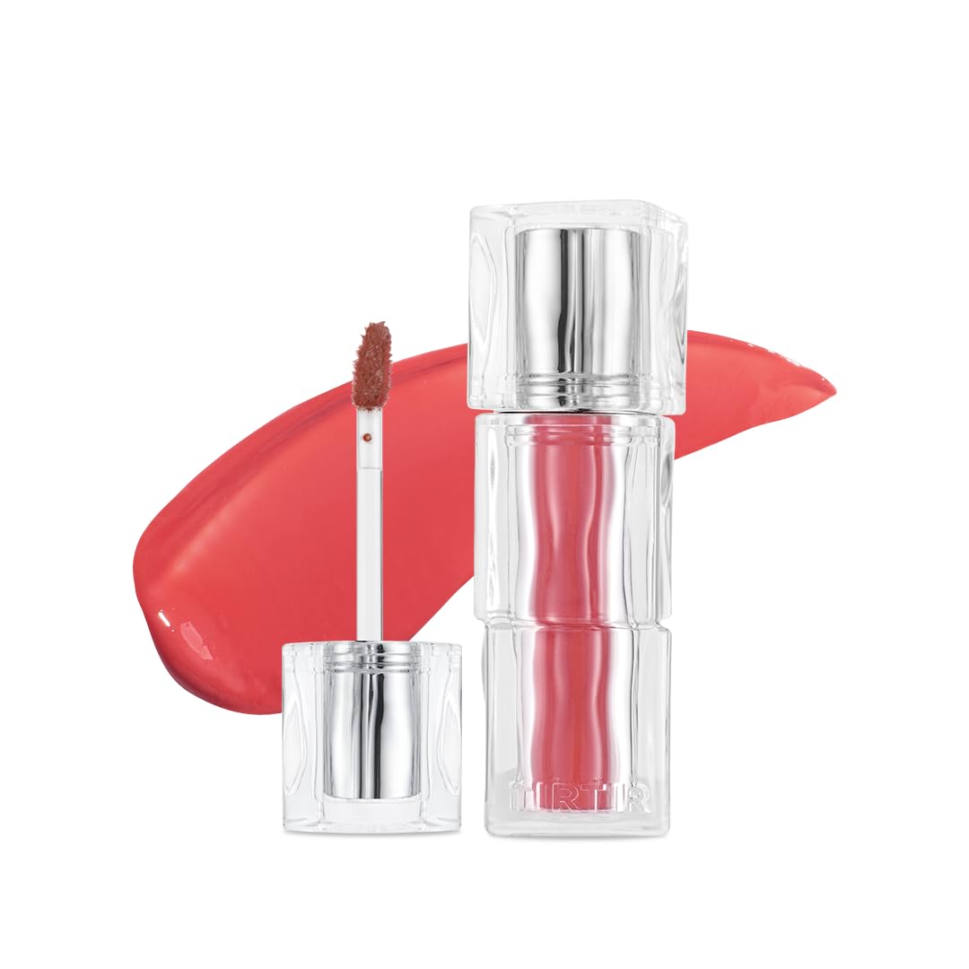 TIRTIR [*Mini Size Waterism Tinted Lip Gloss #25 Nutty Pink, 0.06 Fl Oz – Kiss Ready Lipgloss, 12H Long Lasting Non Sticky Natural Tinted Glow Korean Multiuse Cheek and Lip Tint for Women gift