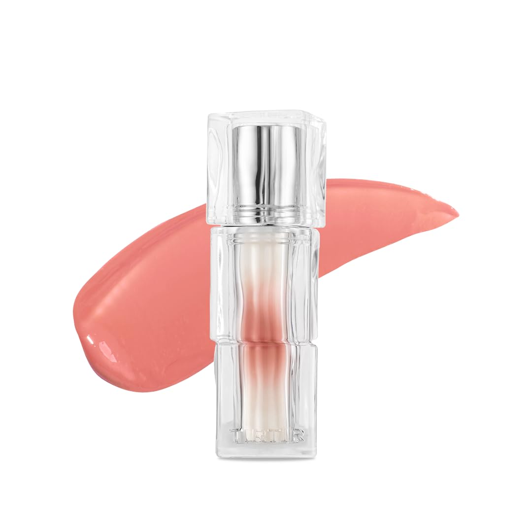 TIRTIR [*Mini Size Waterism Tinted Lip Gloss #25 Nutty Pink, 0.06 Fl Oz – Kiss Ready Lipgloss, 12H Long Lasting Non Sticky Natural Tinted Glow Korean Multiuse Cheek and Lip Tint for Women gift