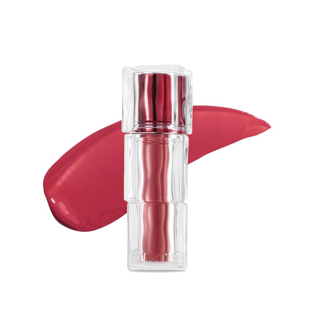 TIRTIR [*Mini Size Waterism Tinted Lip Gloss #25 Nutty Pink, 0.06 Fl Oz – Kiss Ready Lipgloss, 12H Long Lasting Non Sticky Natural Tinted Glow Korean Multiuse Cheek and Lip Tint for Women gift