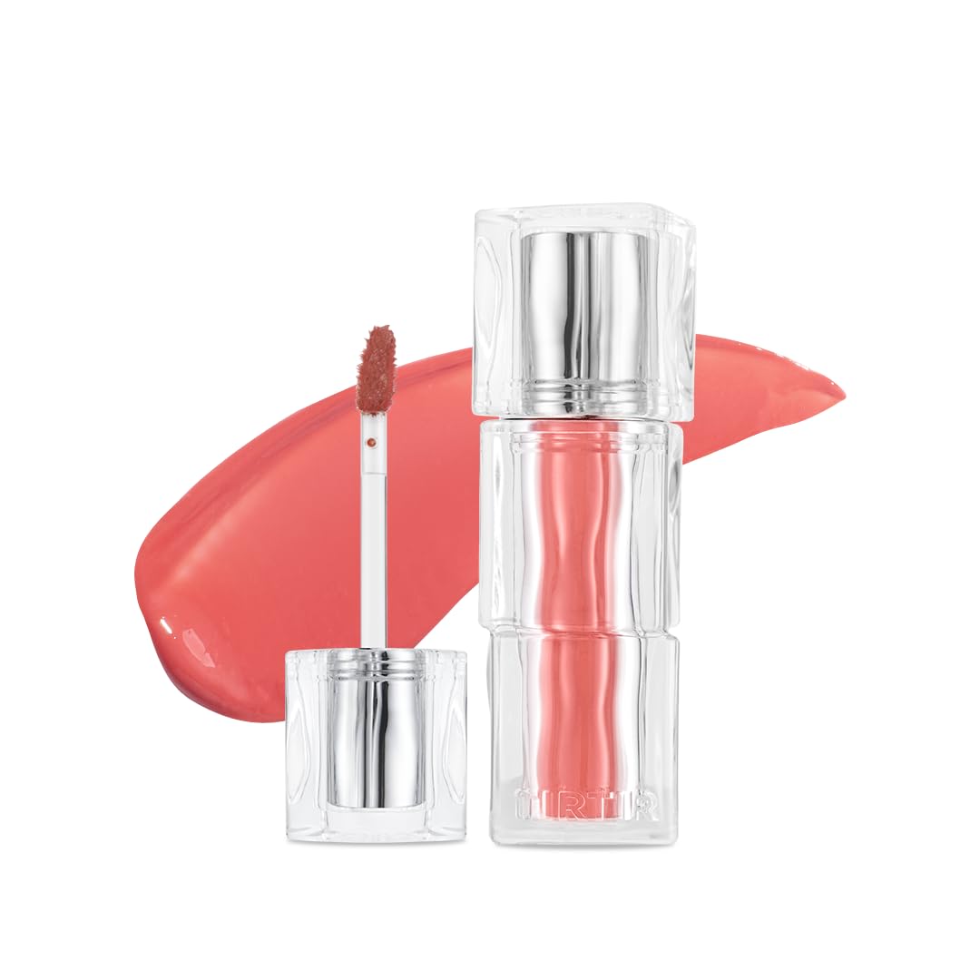 TIRTIR [*Mini Size Waterism Tinted Lip Gloss #25 Nutty Pink, 0.06 Fl Oz – Kiss Ready Lipgloss, 12H Long Lasting Non Sticky Natural Tinted Glow Korean Multiuse Cheek and Lip Tint for Women gift