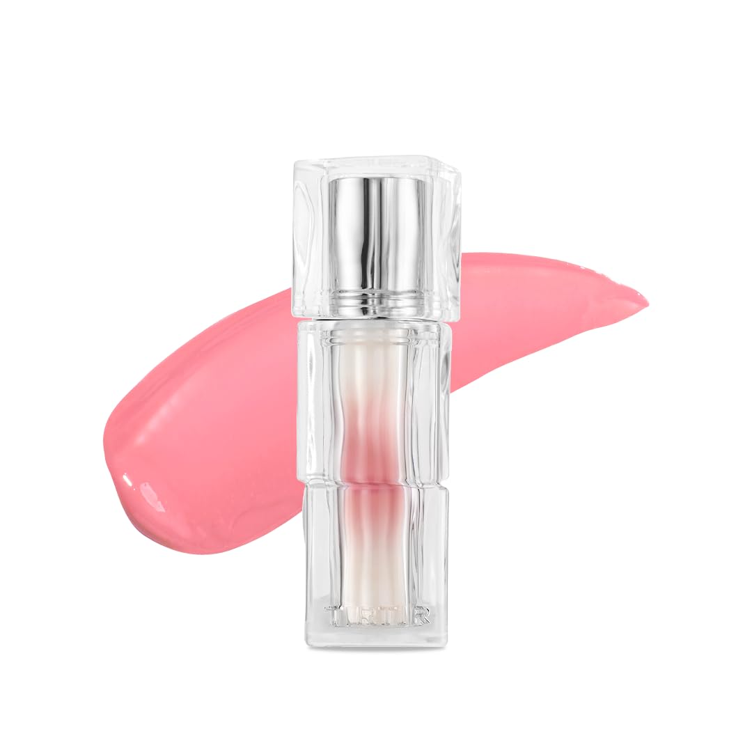 TIRTIR [*Mini Size Waterism Tinted Lip Gloss #25 Nutty Pink, 0.06 Fl Oz – Kiss Ready Lipgloss, 12H Long Lasting Non Sticky Natural Tinted Glow Korean Multiuse Cheek and Lip Tint for Women gift