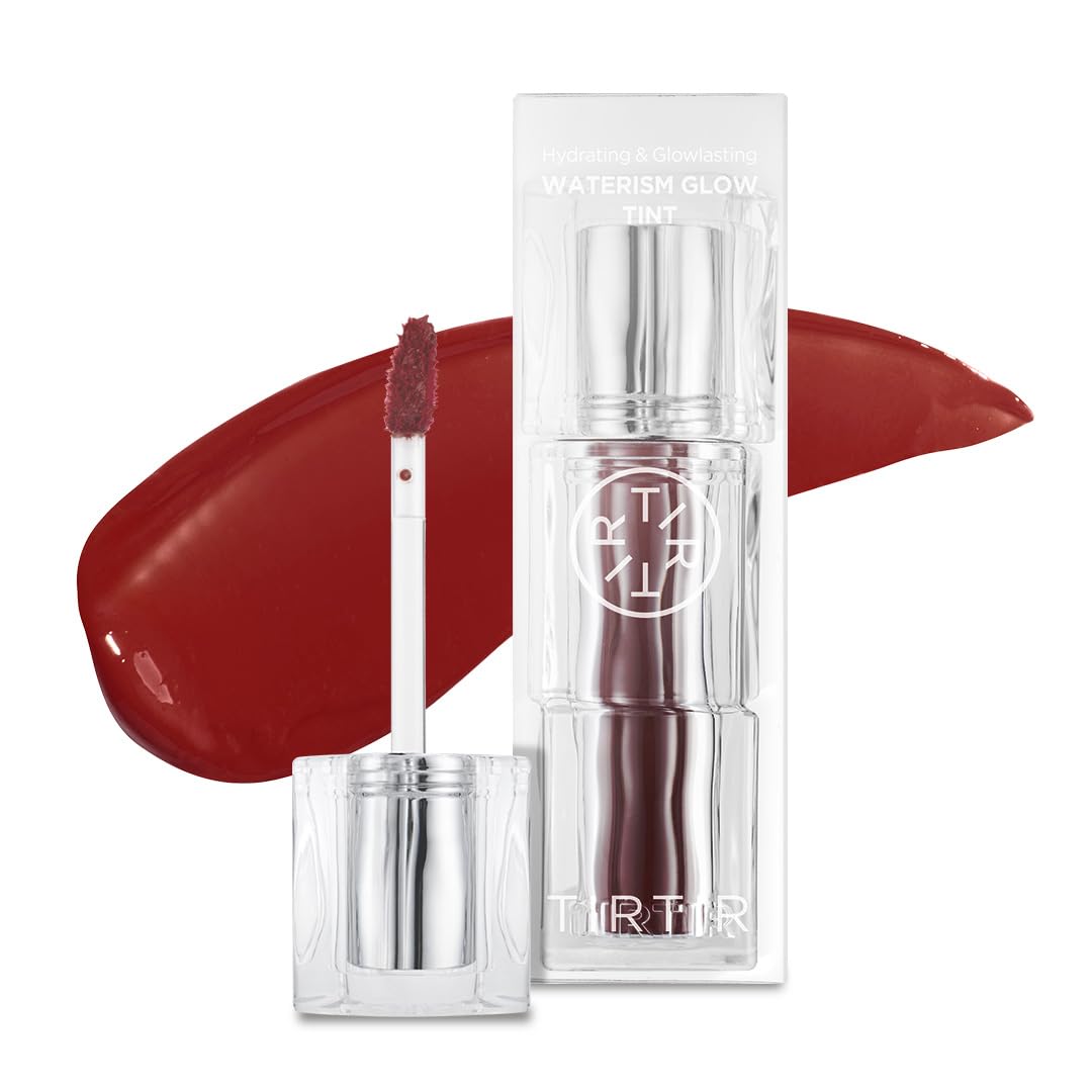 TIRTIR [*Mini Size Waterism Tinted Lip Gloss #25 Nutty Pink, 0.06 Fl Oz – Kiss Ready Lipgloss, 12H Long Lasting Non Sticky Natural Tinted Glow Korean Multiuse Cheek and Lip Tint for Women gift