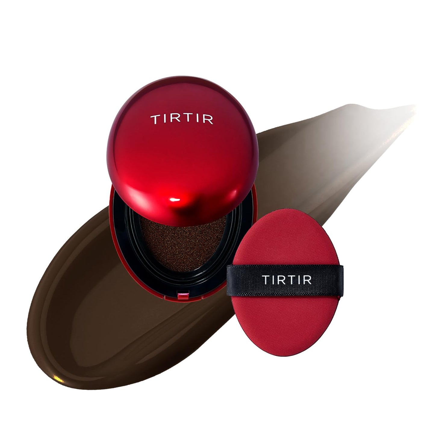 TIRTIR Mask Fit Red Cushion Foundation | Full coverage, Weightless, Skin fit, Satin Glow Finish, Korean Makeup Cushion Foundation (#23N Sand, 0.63 Fl Oz)