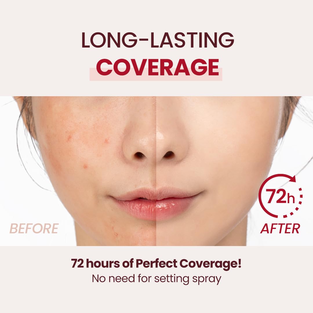TIRTIR Base Makeup Routine - Mask Fit Red Cushion #21N Ivory + Mask Fit Tone Up Essence